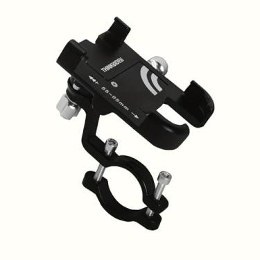 Imagem de ThinkRider O melhor suporte de suporte de telefone MTB: suporte de ciclismo antiderrapante ajustável de alumínio rotativo de 360°