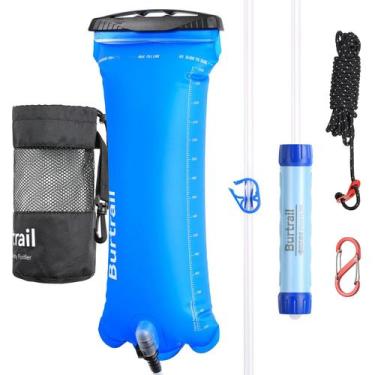 Imagem de Filtro de água Burtrail Gravity 3L com 0,01 mícron para acampar