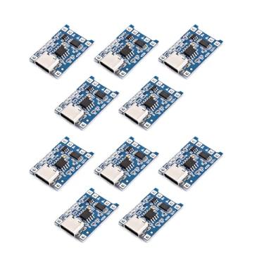 Imagem de Teyleten Robot TP4056 5V 1A USB 18650 módulo de carregamento de placa de carregamento de bateria de lítio com duas funções de proteção 1A Li-ion Tipo-C 10 peças