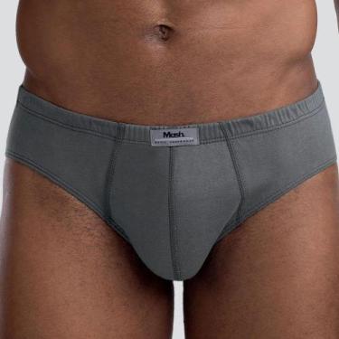 Imagem de Cueca Mash Slip em Algodão Plus Size 074.59, Cinza chumbo, XGG