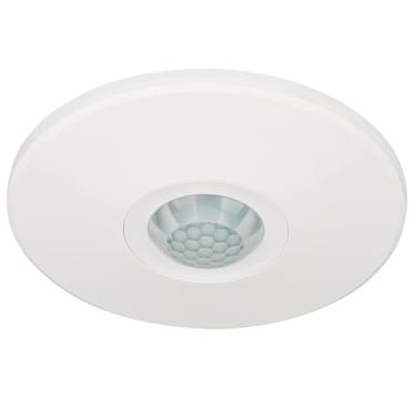 Imagem de WENGART Interruptor De Teto Com Sensor Pir Bag-002, Ac 120V, Polo Único, Cobertura 360°, Fio Neutro Necessário, Compatível Lâmpadas Cfl/Led/Incandescentes, Branco