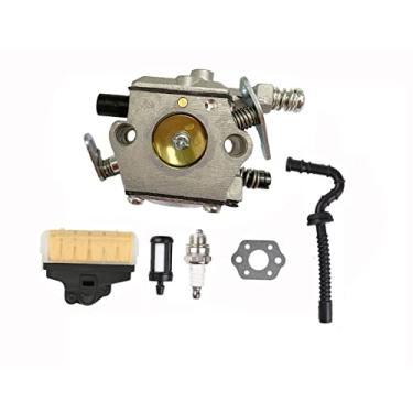 Imagem de Carburador MS250 com kit de filtro de ar serve para Stihl 021 023 025 MS210 MS230 MS250 substituição de filtro de ar de motosserra 1123 120 0603 e 1123 160 1650 substituir WT-286