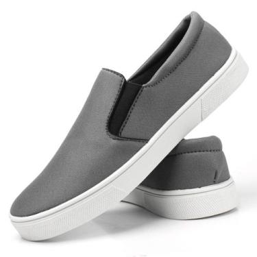 Imagem de Sapatenis Masculino Slip On Muito Confortavel - Hs, 38, Chumbo