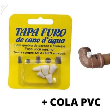 Imagem de Tapa Furo De Tubo De Água Com Cola Envio Rápido - tapa tudo