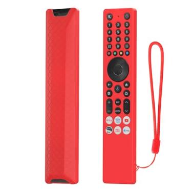 Imagem de LEFXMOPHY Capa de silicone para TCL RC833A / TCL 2025 C71K 4K Voice TV Capa protetora de controle remoto - vermelha
