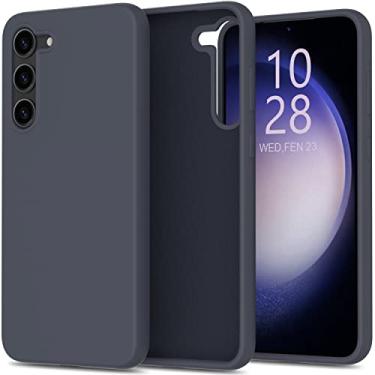 Imagem de bemal Capa para Samsung Galaxy S23 - Silicone líquido sedoso suave - Forro de microfibra macio de ajuste fino - Projetado para mulheres e meninas - Capa protetora de telefone à prova de choque de 6,1