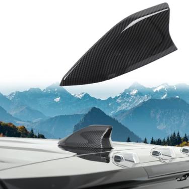 Imagem de Para acessórios Hummer EV decoração de antena de teto em forma de barbatana de tubarão, cobertura de antena de rádio de carro para captador Hummer EV SUV 2024 2025+, capa em forma de barbatana de