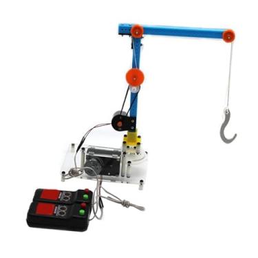 Imagem de Almencla Brinquedo de guindaste de torre faça você mesmo, tecnologia montada à mão, pequeno dispositivo de ensino de produção, experimento científico multiuso