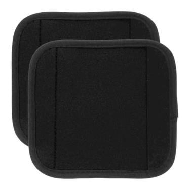 Imagem de YIJU 2 peças de barras de flexão de neoprene para alças de bagagem, capas macias para malas, almofadas de apoio para porta, barra de flexão para academia, Preto