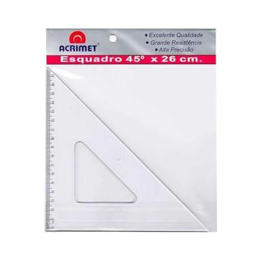 Imagem de ACRIMET ESQUADRO ACRILICO 45G. 26CM 542.6 ACRIMET