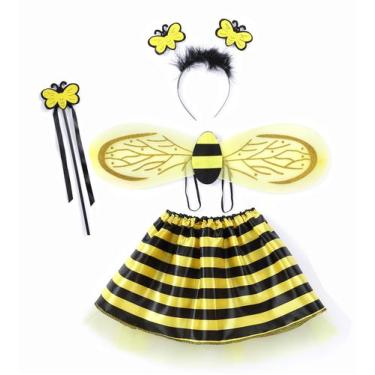 Imagem de Fantasia Seawhisper Bee Kids Baby Bumble Bee Wings Tutu Girls