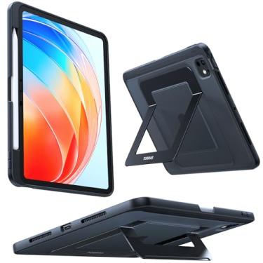 Imagem de TORRAS Capa para iPad Pro de 11 polegadas 2025 M5 e 2024 M4, suporte ultra estável, vários ângulos de visualização ajustáveis, capa protetora fina com suporte, capa translúcida para iPad 11 Pro com
