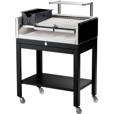 Imagem de Parrilla Com Base Rodízios Grelha Argentina + Descanso HMD