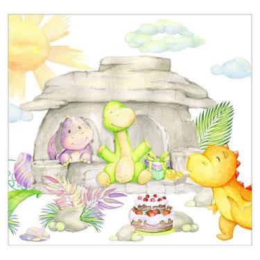 Imagem de Papel de Parede Adesivo Infantil Dinossauros Quarto Criança - 650pcp -