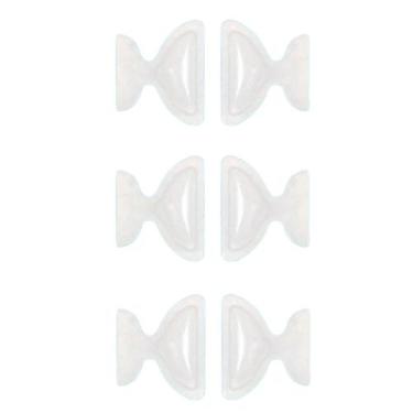 Imagem de 12 Plaqueta Silicone Adesiva Almofada Nariz Armação Óculos Borrachinha