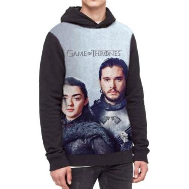 Imagem de Moletom Com Capuz Game Of Thrones Ref:199 - smoke, Preto, P
