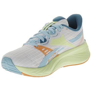 Imagem de Reebok Tênis de corrida feminino Energen Tech, Branco/Brilho Energético/Pérola Azul, 11