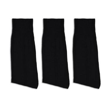 Imagem de Meia Kit 3 Pares Social Masculino Cano Longo Trifil T07001, Preto, UN