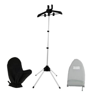 Imagem de Ｂｅｓｇａ Cabide portátil para máquina de passar roupa, vaporizador, cabide para roupas, economizador de espaço, viagem, dobrável, suporte para máquina de, Preto