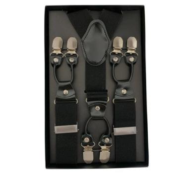 Imagem de Suspensório King 3,5cm Masculino Luxo 6 Garras Reforçado Adulto - Top 