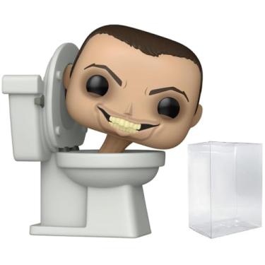 Imagem de POP Animation: Skibidi Toilet - Skibidi Toilet Funko Vinyl Figure (Bundled with Compatible Box Protector Case), Multicolor, 3.75 inches