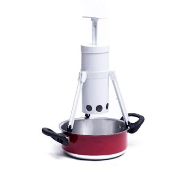 Imagem de Útil fácil Maquina De Nhoque Nhoqueira Com Suporte Branco com Preto Plástico Manual