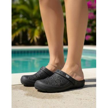 Imagem de Sandália Ortopédica Nellie Babuche Conforto Impacto - Boaonda, Preto, 