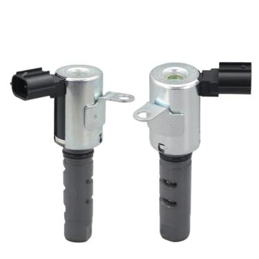 Imagem de 2 peças de solenoide VVT de temporização de válvula variável de motor de controle de óleo OCV esquerdo e direito compatível com 1992-2010 ES300 ES330 RX300 RX330 Camry Highlander Avalon Sienna Solara