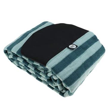 Imagem de Luzhengyang Bolsa de meia para prancha de surfe, faixa verde, cordão ajustável, nariz acolchoado ou - adequada para prancha de surf, shortboard, funboard e mais - 2,1 m - 3 m