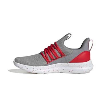 Imagem de adidas Lite Racer Adapt 7.0 Tênis de corrida masculino, azul, Cinza/melhor escarlate/branco, 46