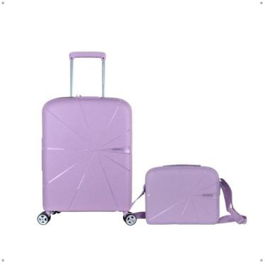 Imagem de Kit Mala de viagem Bordo Expansível e Frasqueira Cadeado TSA - AMERICA