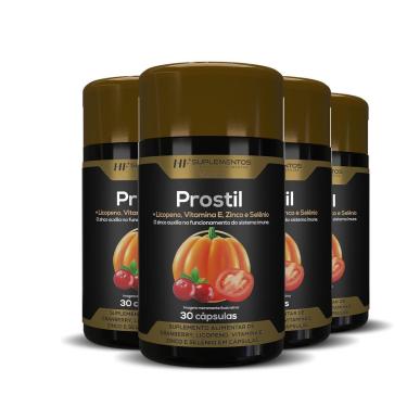 Imagem de 4x PROSTIL OLEO SEMENTE DE ABOBORA 30CAPS HF SUPLEMENTOS-Unissex