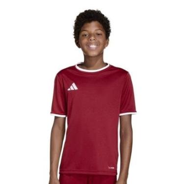 Imagem de Camiseta Adidas Entrada 26 Infantil - Vermelho 7-8-Unissex