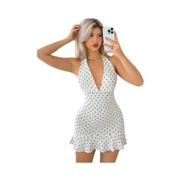Imagem de Vestido Casual Sexy Com Decote Nas Costas Para Mulheres, Ideal Para Fe