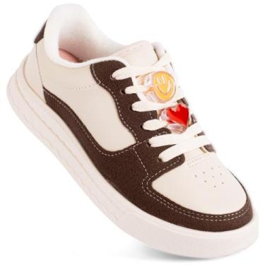 Imagem de Tênis Molekinha Menina Infantil Kids 2575-107 Moda Original, Chocolate