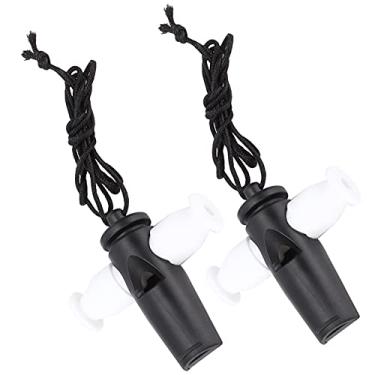 Imagem de SPYMINNPOO Conjunto de Brinquedos para Instrumentos Musicais de Apito Samba Com Som Nítido para Crianças, Apito Preto + Branco ABS para Crianças