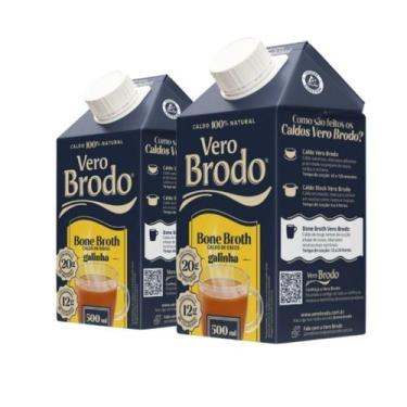 Imagem de Kit 2 Caldo de Osso de Galinha Bone Broth 500ml - Vero Brodo