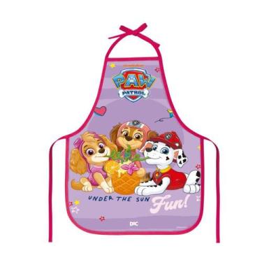 Imagem de Avental Escolar Infantil PVC Patrulha Canina Rosa DAC 5437