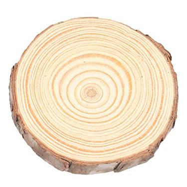 Imagem de Fatias de madeira natural Ainoli Toras redondas de pinho DIY Artesanato Pintura Decoração de festivais de casamento (Tipo 2 6~7cm)