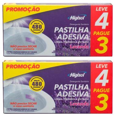 Imagem de Pastilha Sanitária Adesiva Leve 4 Pague 3 de Privada Higisol 9gr Lavan