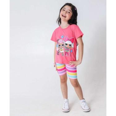 Imagem de Bermuda Infantil Ciclista Listrada Marisa Tam 4 a 10 O-66220, 6, Off w