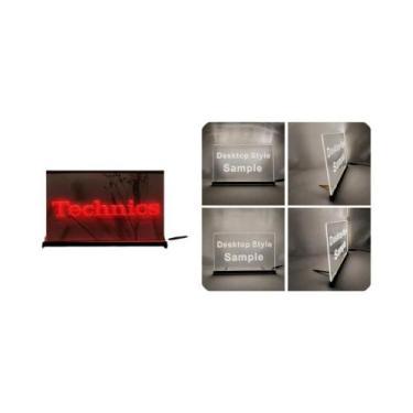 Imagem de Letreiro De LED Neon 3D Com Design De Toca-Discos DJ Para Decoração De