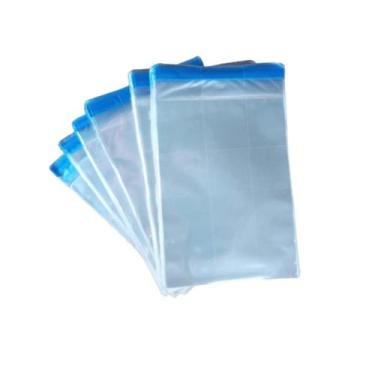 Imagem de Saco com Fita Adesiva Polietileno Transparente 40x50 - Super Embalagem