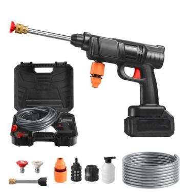 Imagem de Lavadora de Alta Pressão Portátil Recarregável  Pistola Lava Jato para