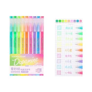 Imagem de Conjunto De Canetas Gel Morandi Color 0.5mm 9 Peças Tinta Suave Para E