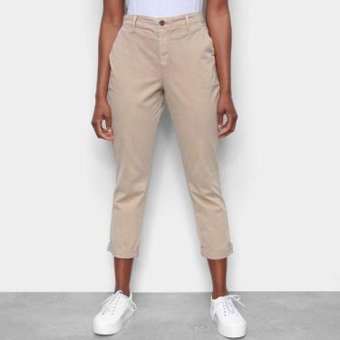 Imagem de Calça Sarja GAP Capri Feminina, Caqui, Areia, 30