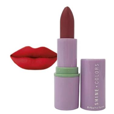 Imagem de Batom Matte Aveludado Vermelho Vintage Shine Colors Abelha Rainha 4g