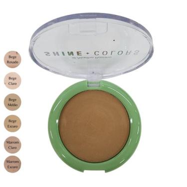 Imagem de Pó Compacto Marrom Escuro com FPS 15 Shine Colors Abelha Rainha 10g