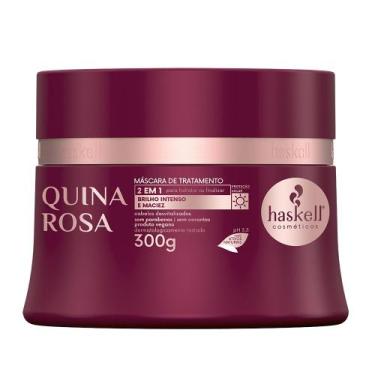 Imagem de Máscara Quina Rosa 300gr Haskell  Hidratação e Revitalização para Cabe