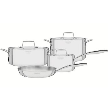 Imagem de Jogo de Panelas Tramontina Grano em Aço Inox Corpo Triplo 4p